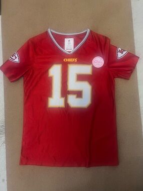 NFL Chiefs Red #15 Mahomes Football Jersey